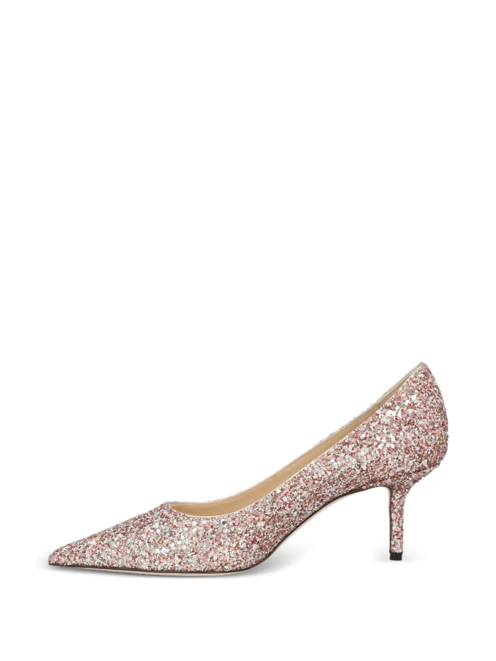 Jimmy Choo Pre-Owned Love glitter pumps - Rosa