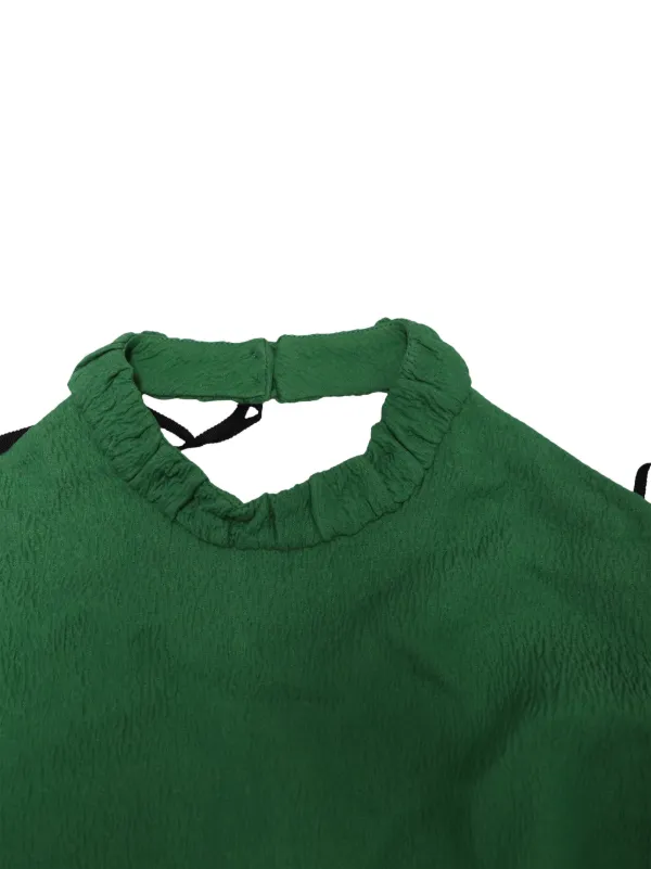 Emilia Wickstead Cloqu Cutout Dress | Green | FARFETCH KW