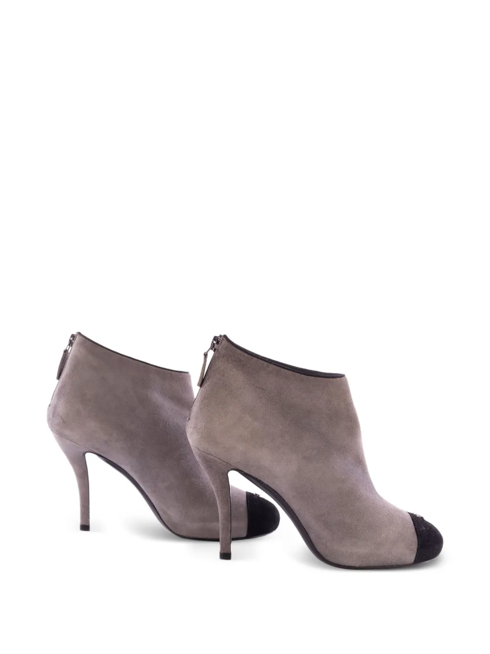 CHANEL Pre-Owned suede ankle boots - Grau