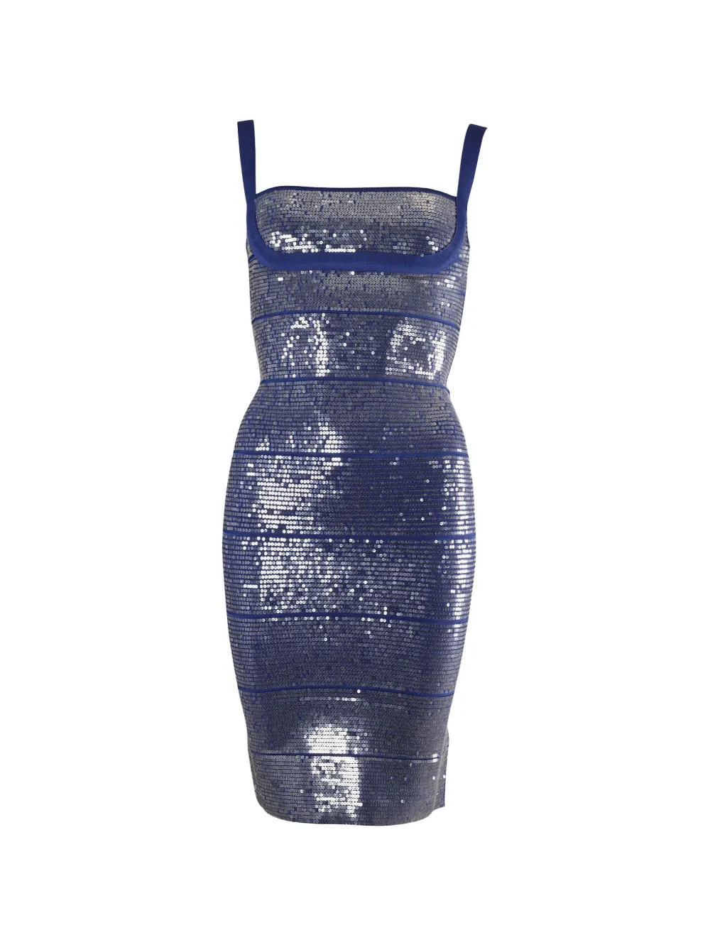 Herve Leger Katherine sequin bandage mini dress - Blu