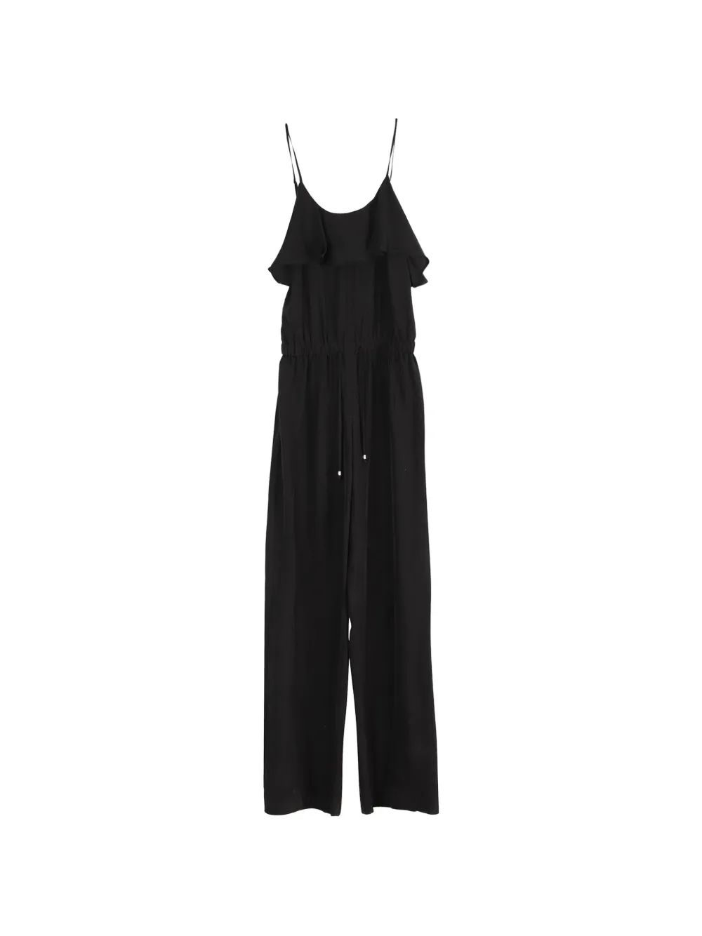 Michael Kors Vintage ruffled drawstring jumpsuit - Schwarz