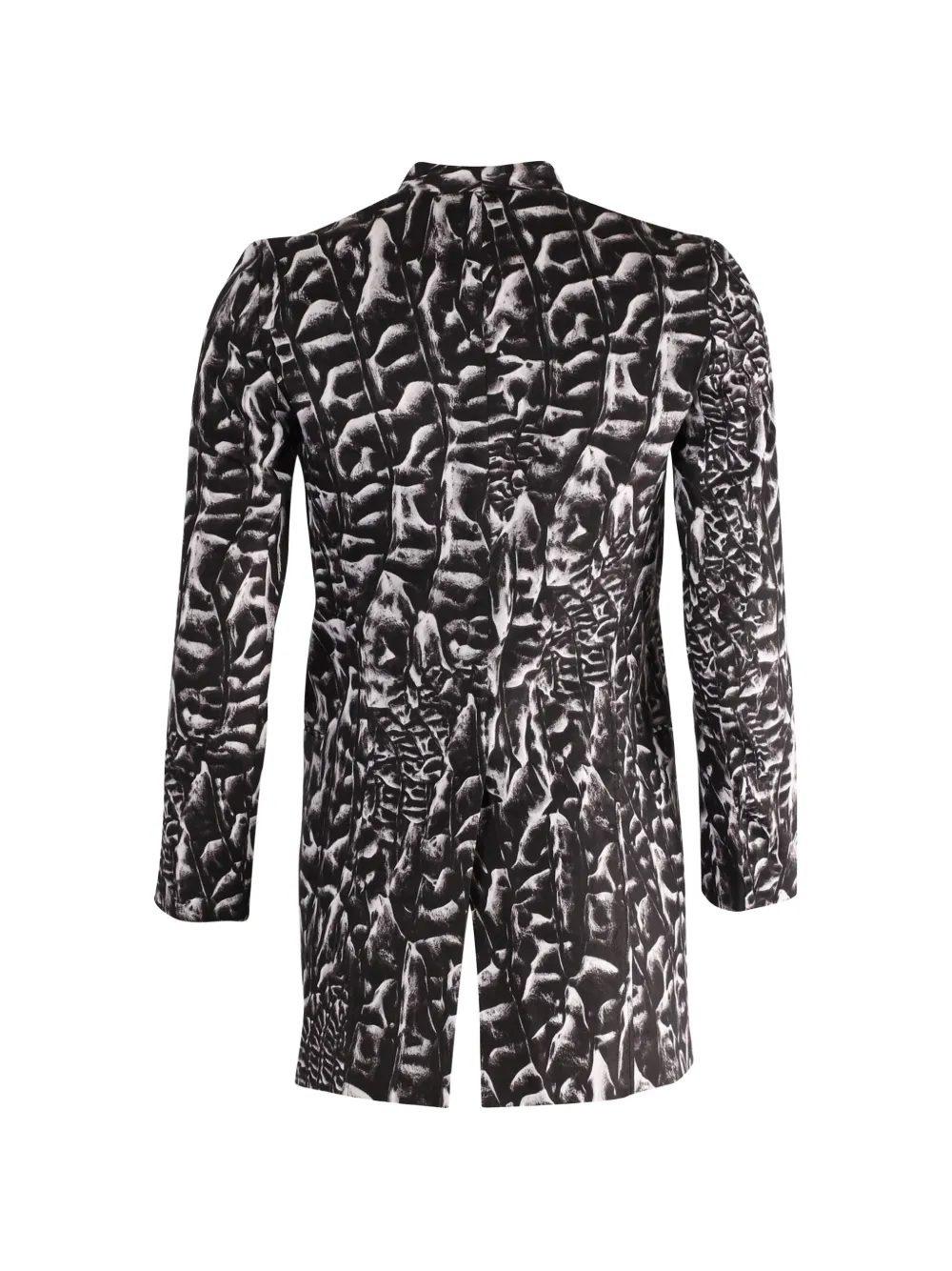  Helmut Lang Pre-owned Printed Linen Blazer - Black 