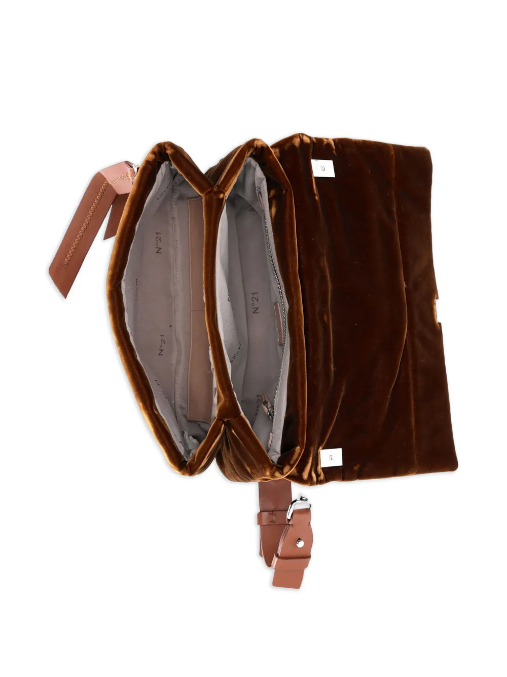  Nº21 Flap-closure Shoulder Bag - Brown 