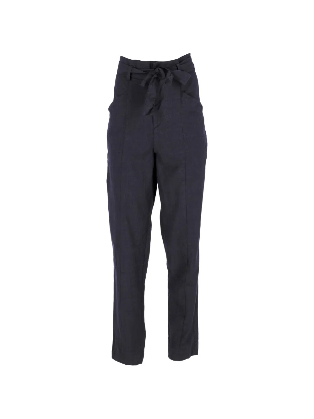 MARANT ÉTOILE tie-waist wool trousers - Blu