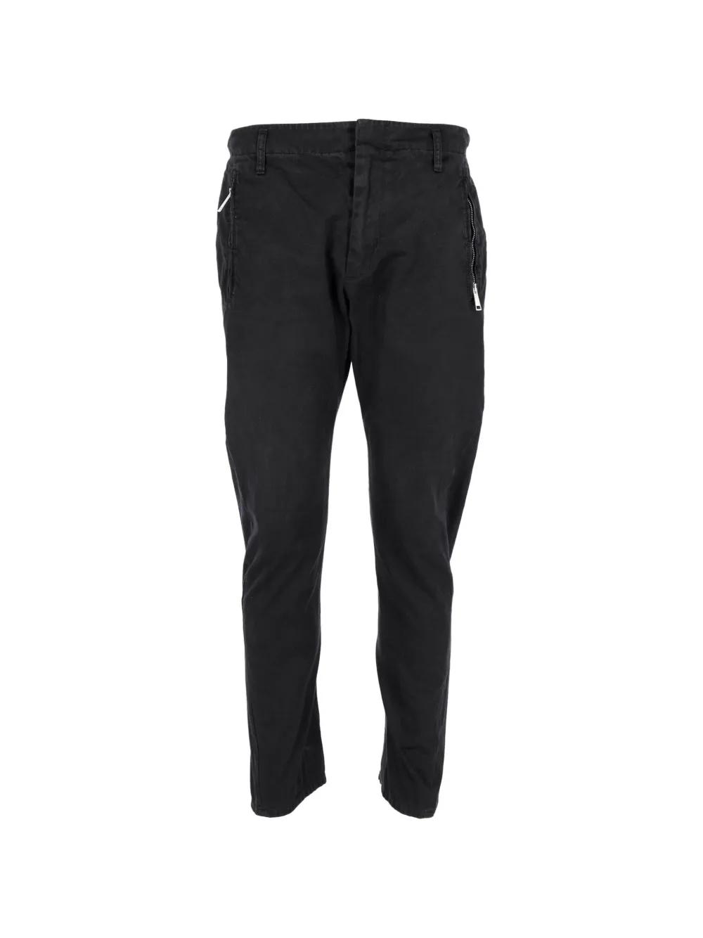 Pre-owned Dsquared2 Zipped-pocket Jeans In Black