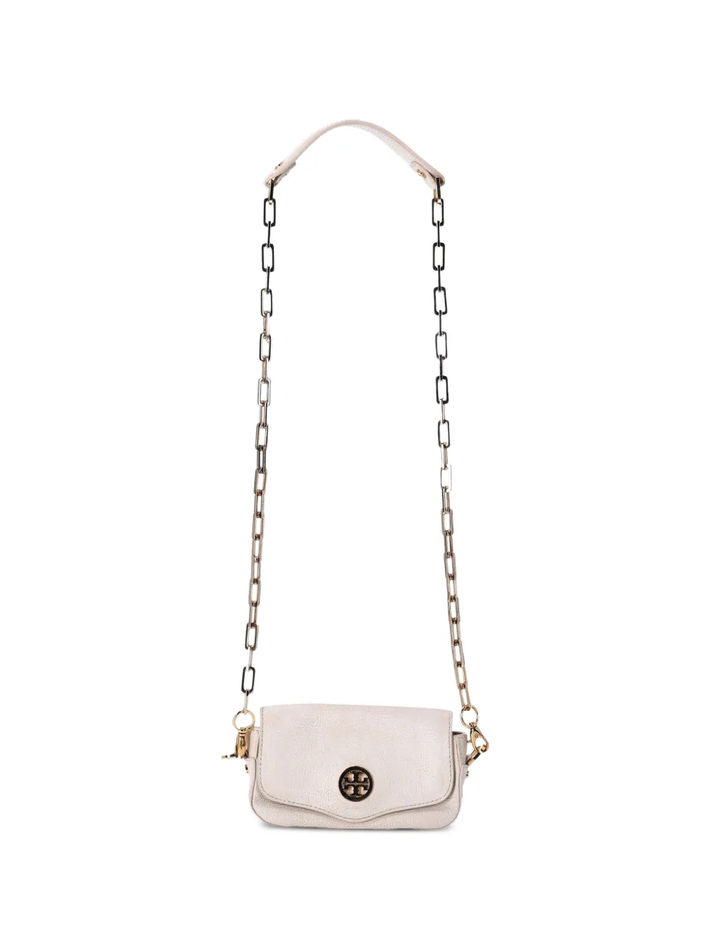 Tory Burch chain-strap leather mini bag - Bianco