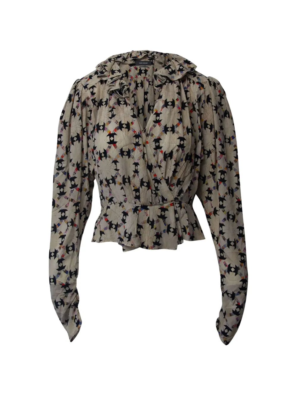 ISABEL MARANT Blinea floral-pattern blouse - Toni neutri