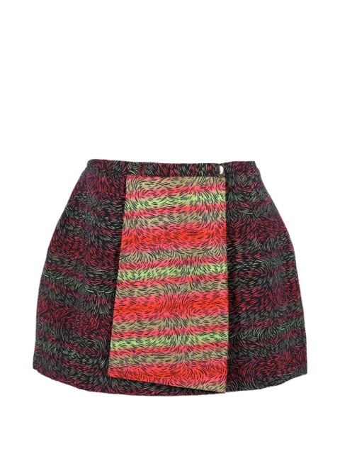 Kenzo Pre-Owned graphic-print wrap mini skirt