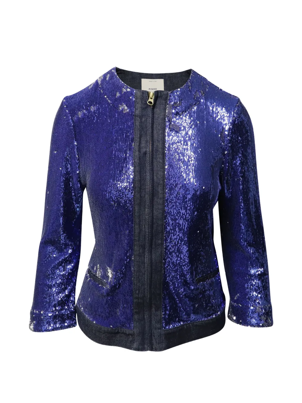 PINKO sequin denim jacket - Blu