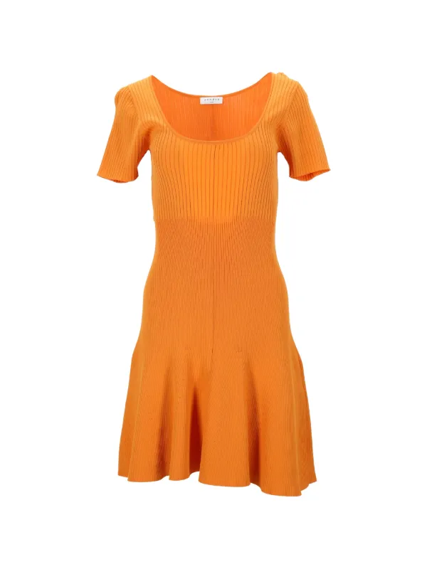 sandro rib knit mini dress Sandro