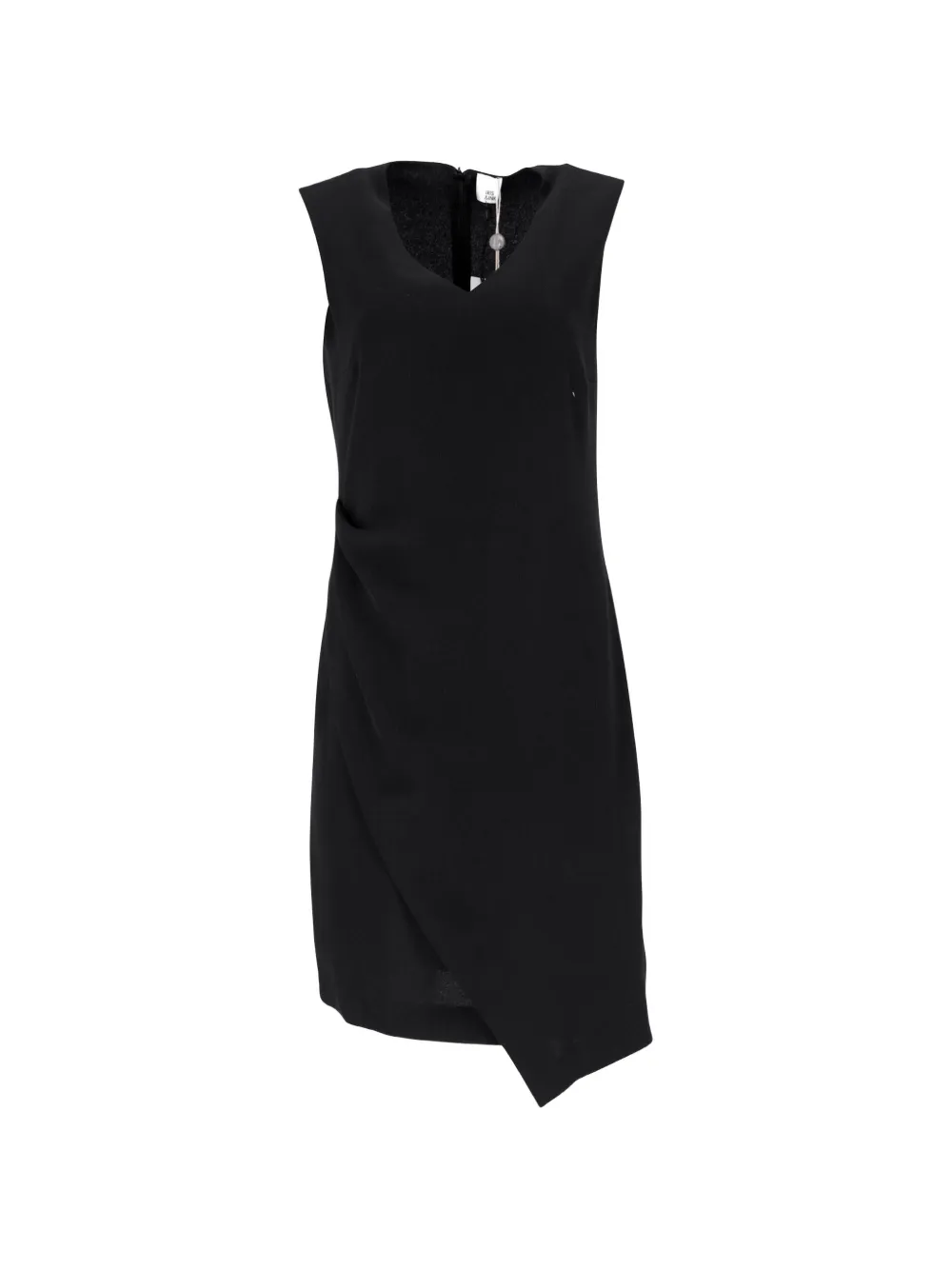 Iris & Ink sleeveless V-neck mini dress - Nero