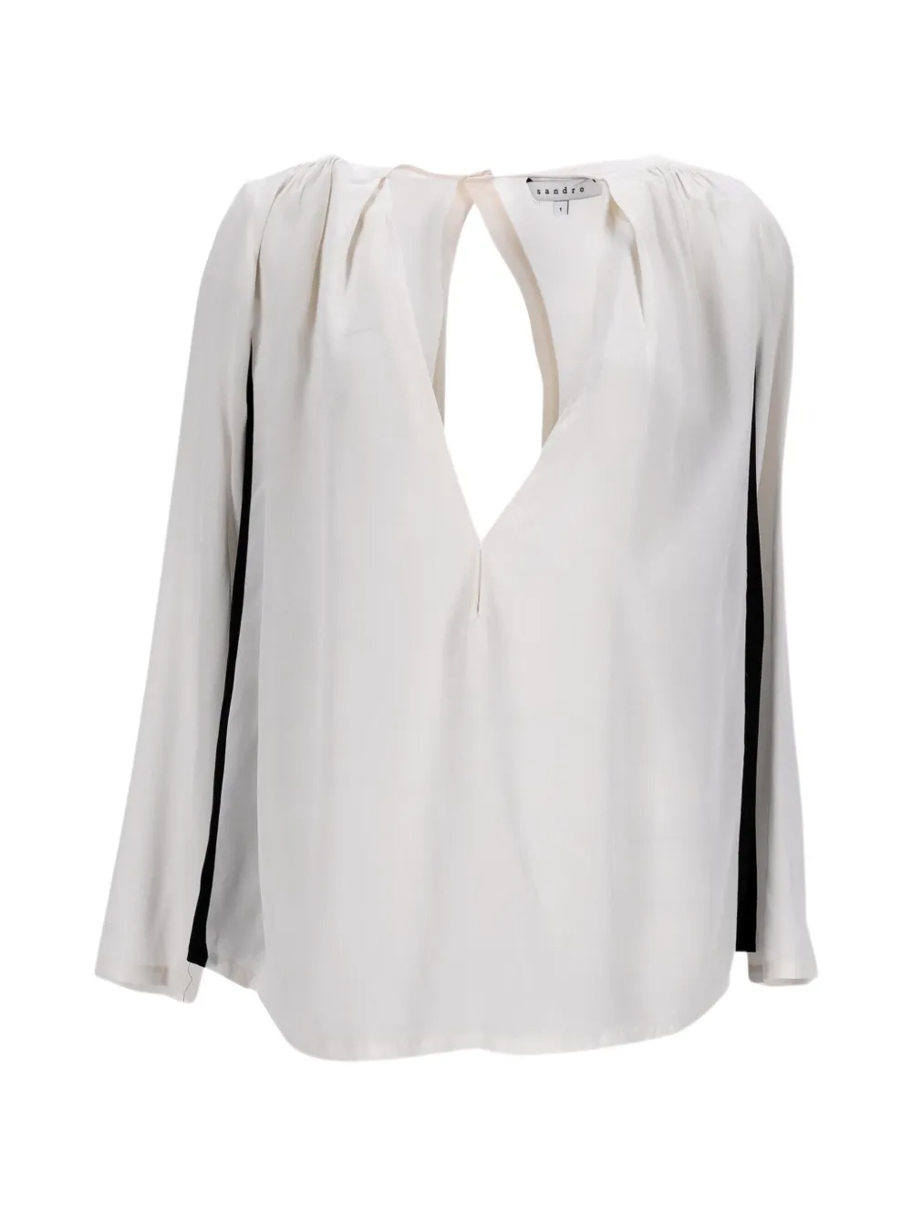 SANDRO V-neck blouse - Grigio