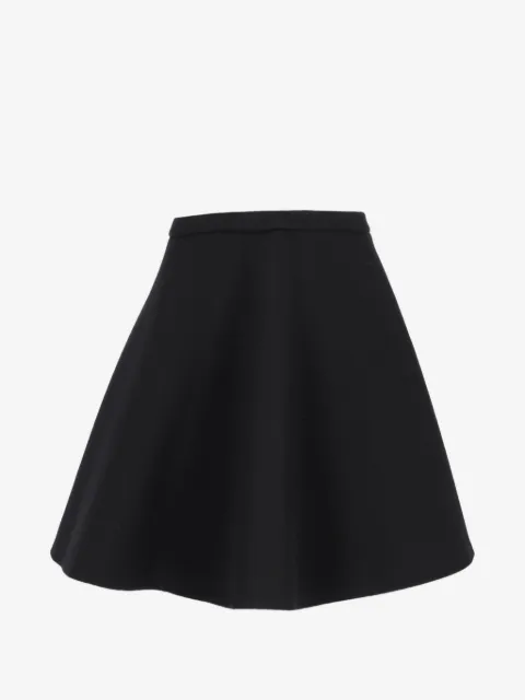 Neil Barrett falda corta con diseño acampanado