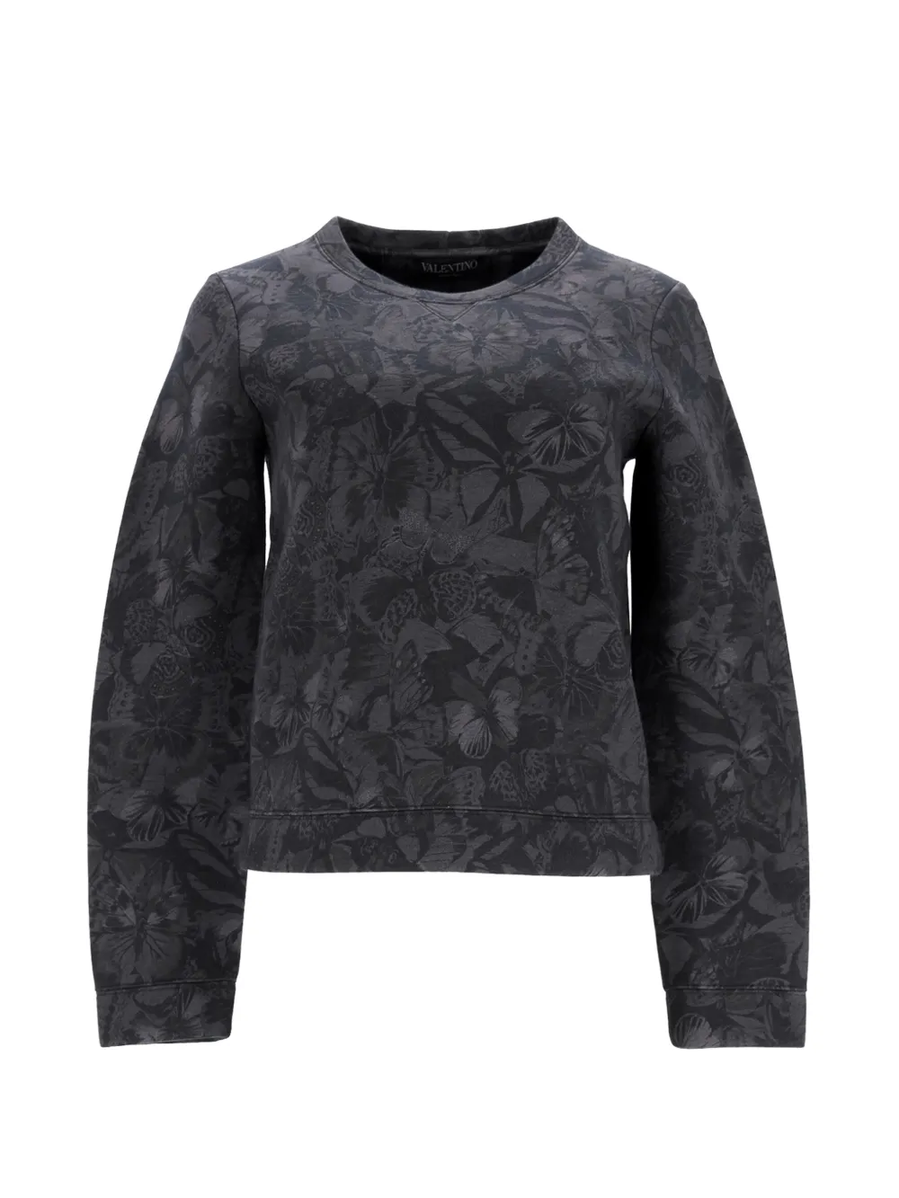 Valentino Garavani Pre-Owned butterfly-print sweatshirt - Grigio