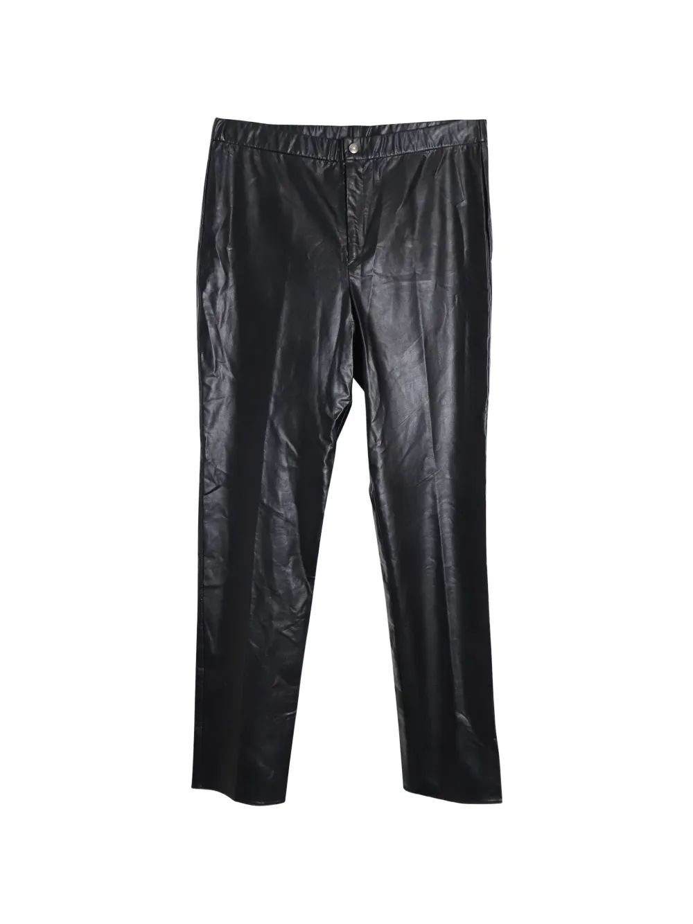 MARANT ÉTOILE faux-leather trousers - Nero