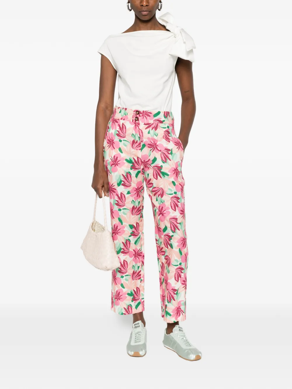 Psophia Bow-detail Top - White 