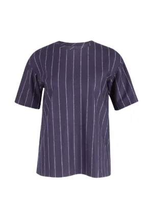 JOSEPH Striped short-sleeved Top | Blue | FARFETCH