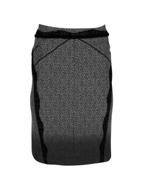 Zac Posen lace-trim pencil midi skirt