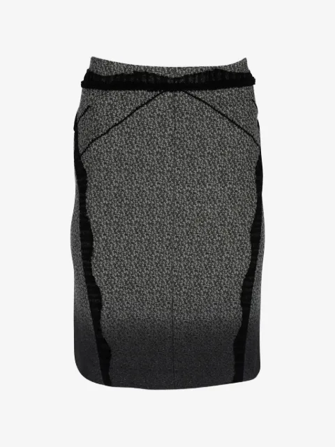 Zac Posen jupe crayon mi-longue à détail en dentelle