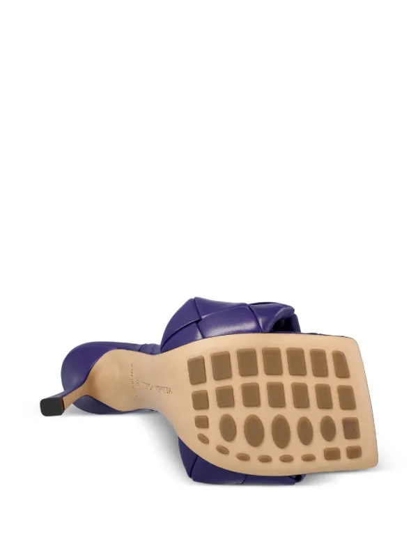 Bottega Veneta Pre-Owned Lido パデッド レザーサンダル | パープル
