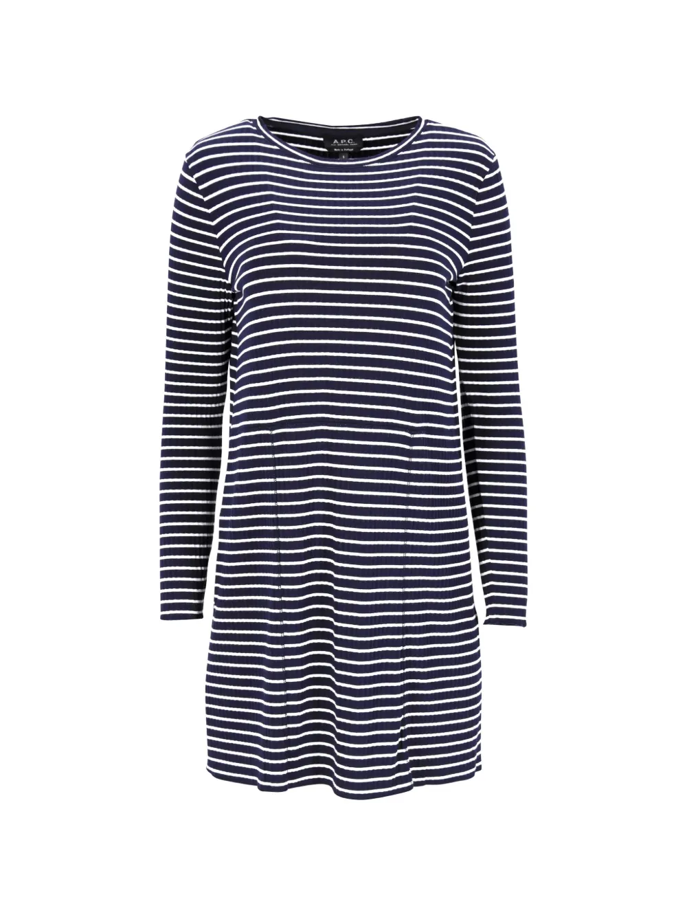 A.P.C. striped mini dress - Blu