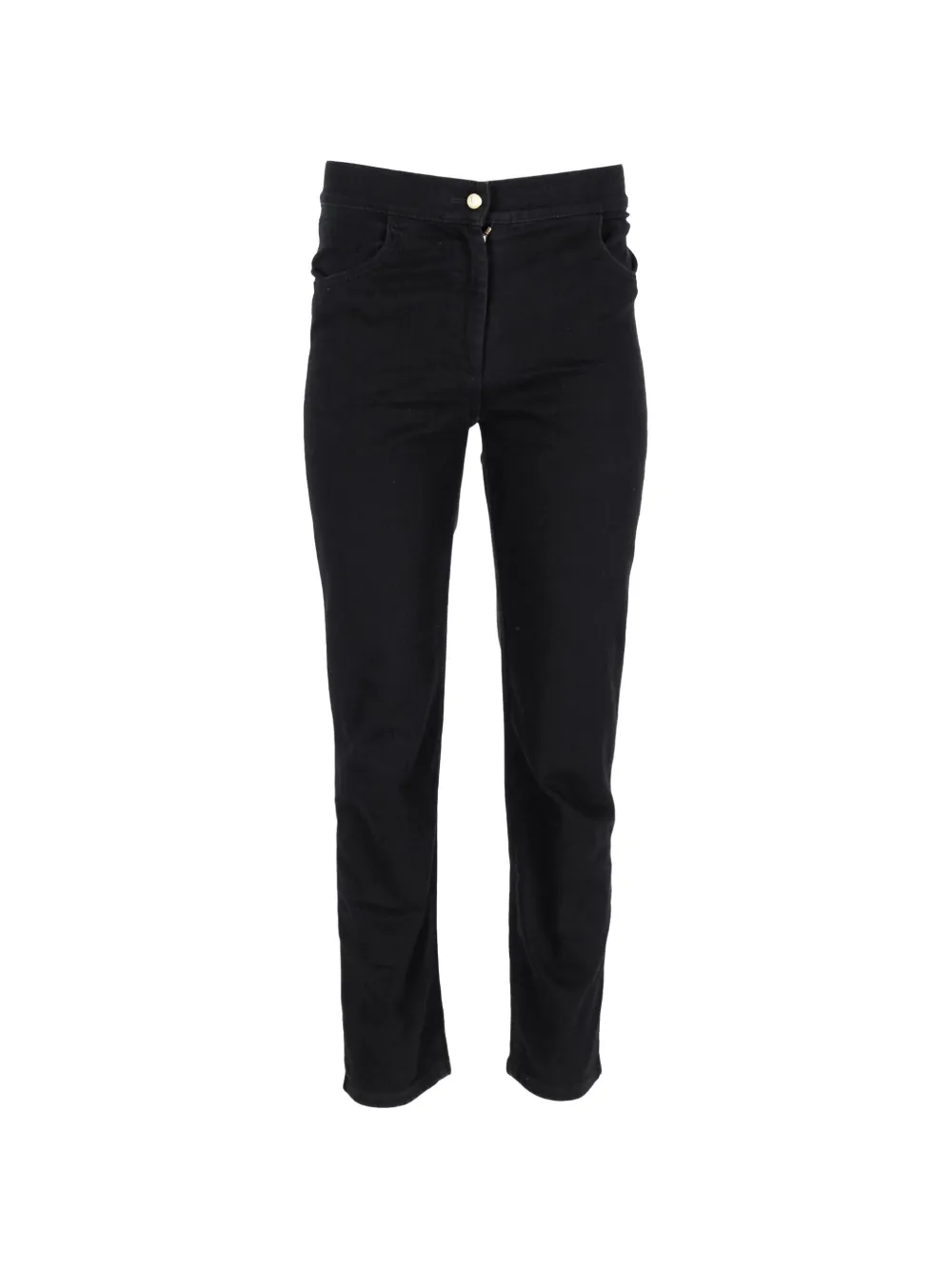 Balmain Pre-Owned button-fastening skinny jeans - Nero