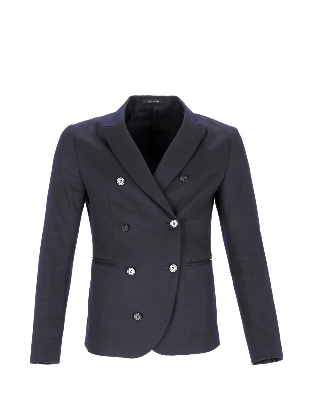 Emporio Armani Pre-Owned double-breasted wool jacket - Blu