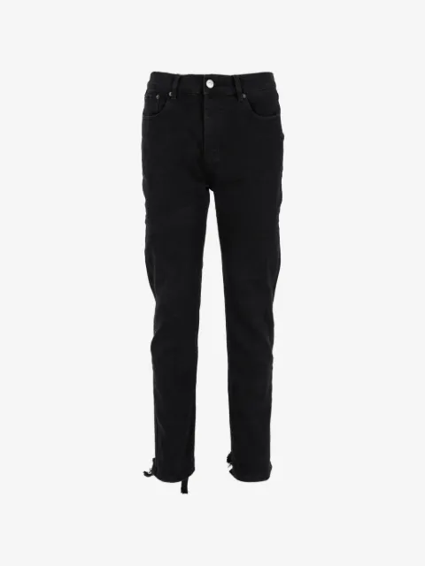 Balenciaga Pre-Owned distressed hem cotton jeans