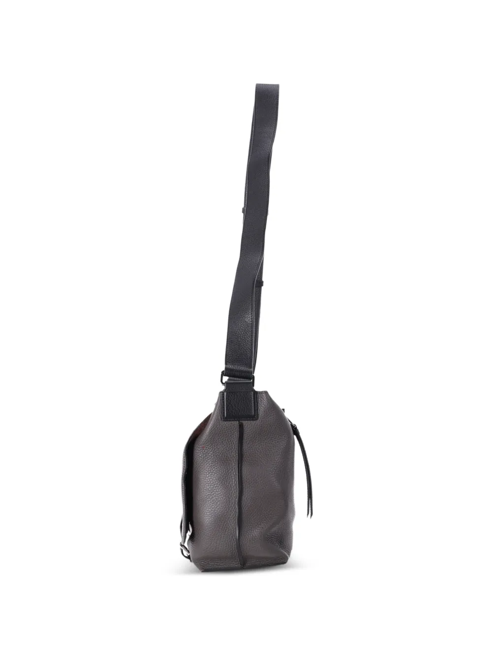  Loewe Pre-owned Large Military Leather Messenger Bag - Grey 