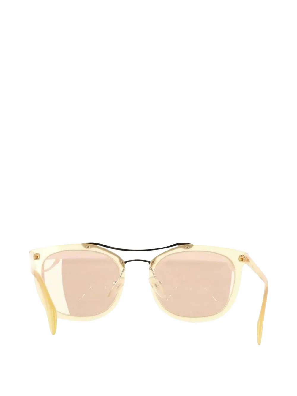  Prada Pre-owned Pilot-frame Sunglasses - Neutrals 