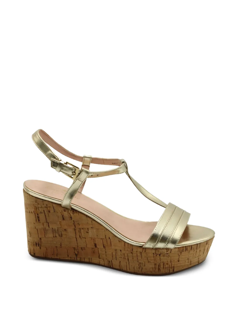 Kate Spade Sandali in pelle con zeppa - Oro