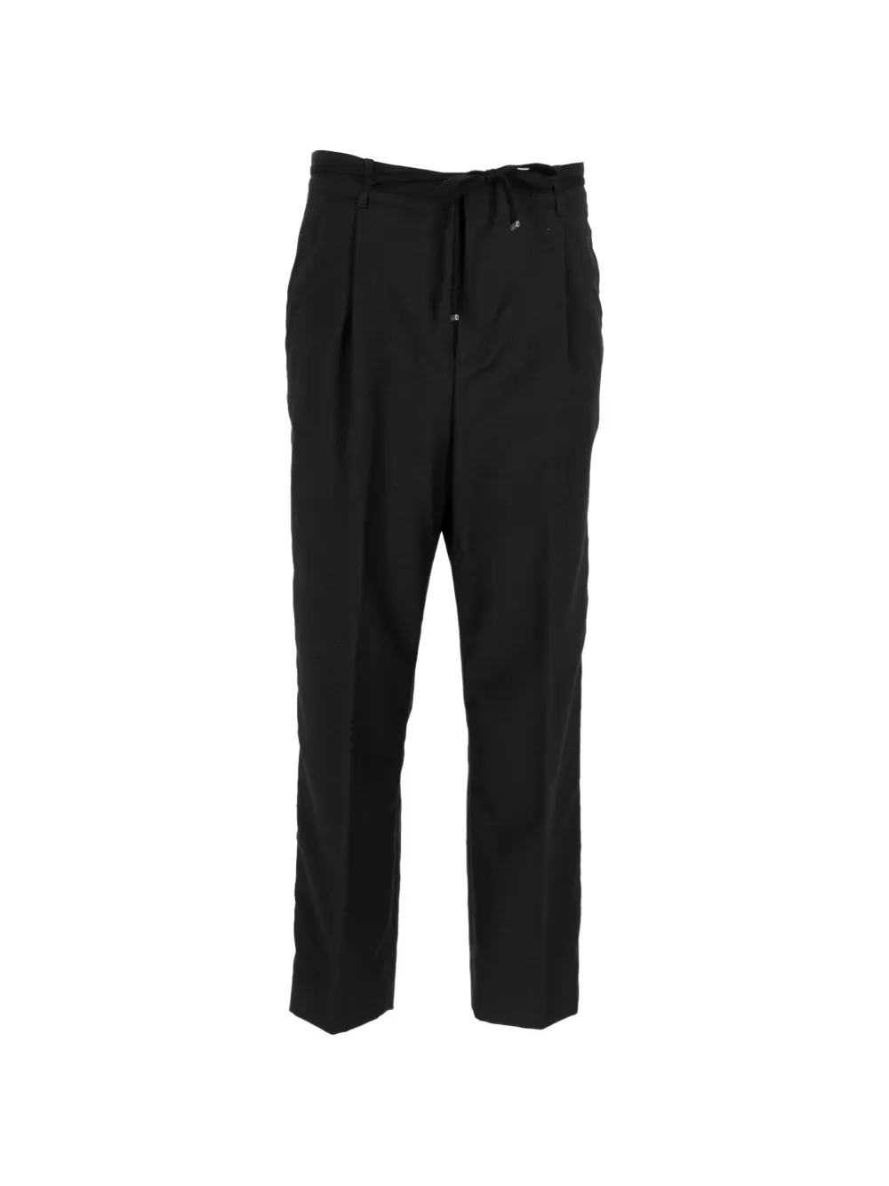 Saint Laurent Pre-Owned pleated drawstring trousers - Nero