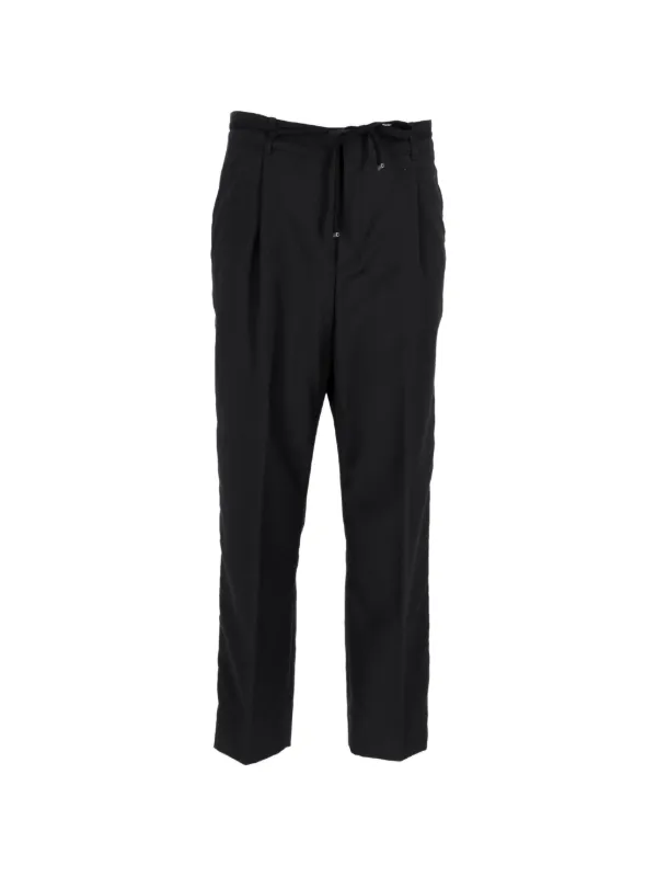 Saint Laurent Pre-Owned ドローストリング パンツ | ブラック
