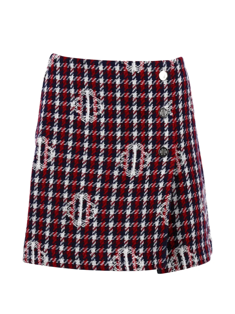 Maje tartan wrap mini skirt - Rosso