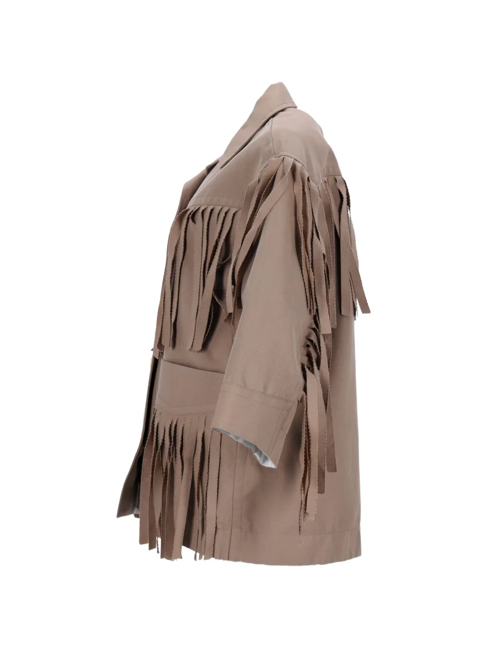  Nike X Sacai Fringed Patch-pocket Jacket - Neutrals 