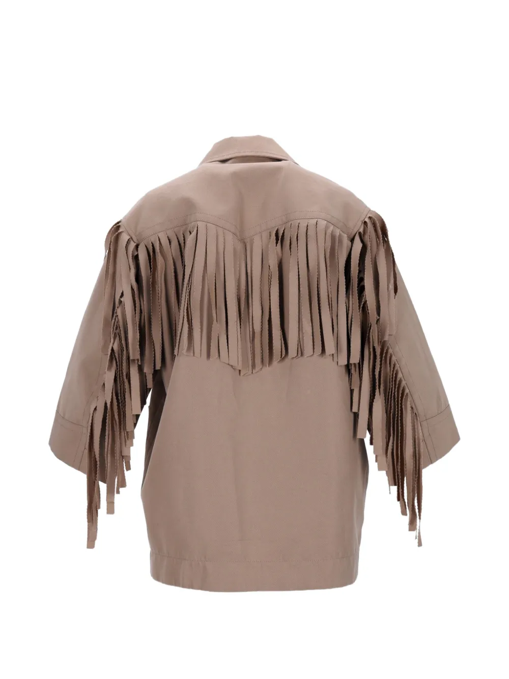  Nike X Sacai Fringed Patch-pocket Jacket - Neutrals 