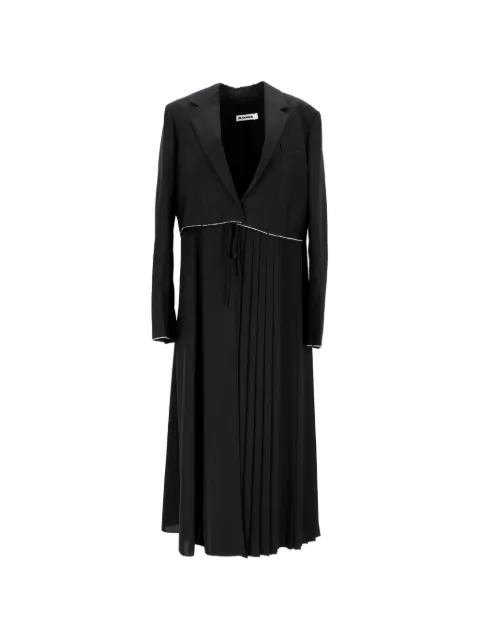 Jil Sander Pre-Owned pleated tie-waist coat