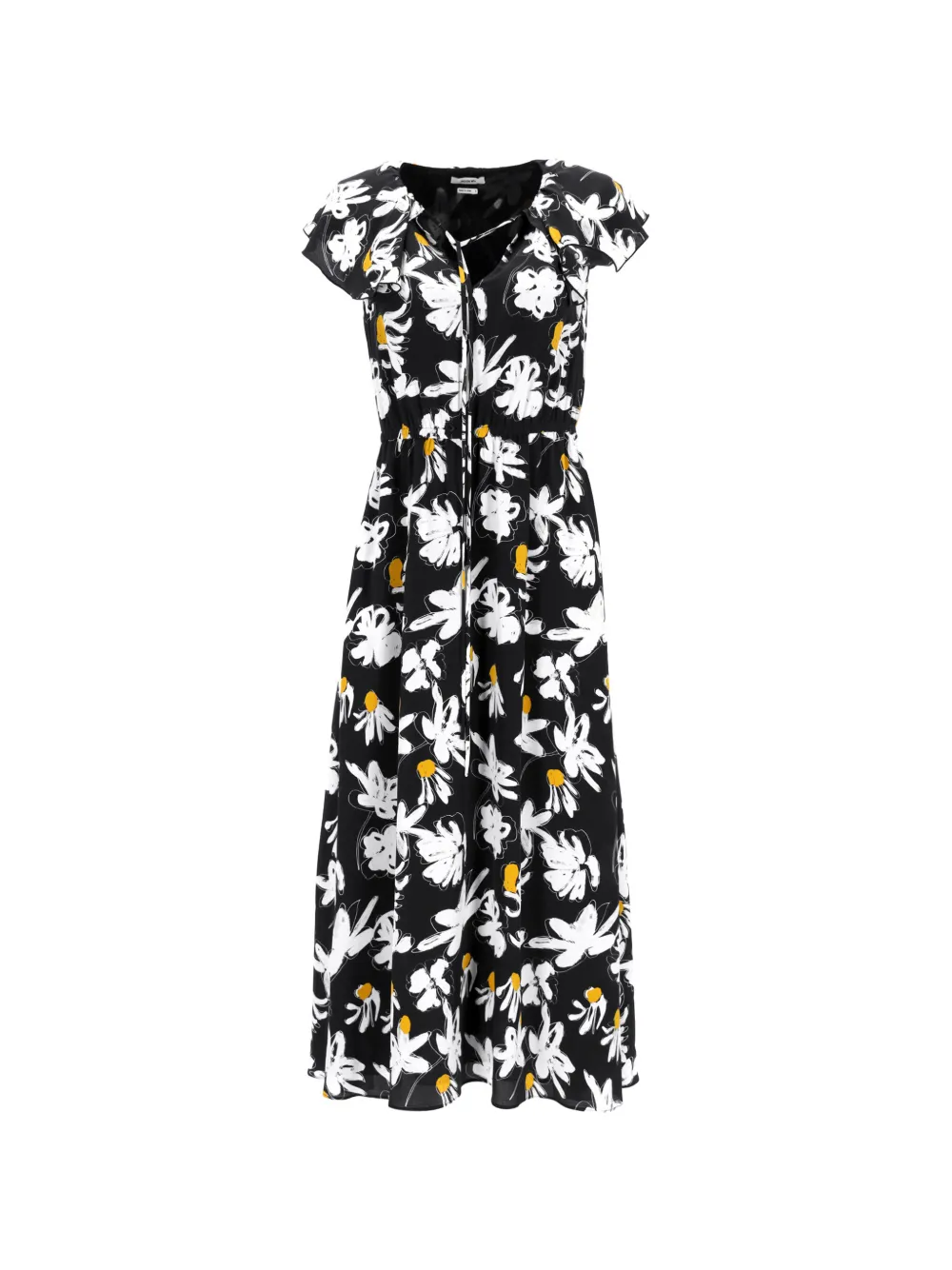 Jason Wu floral-print midi dress - Schwarz