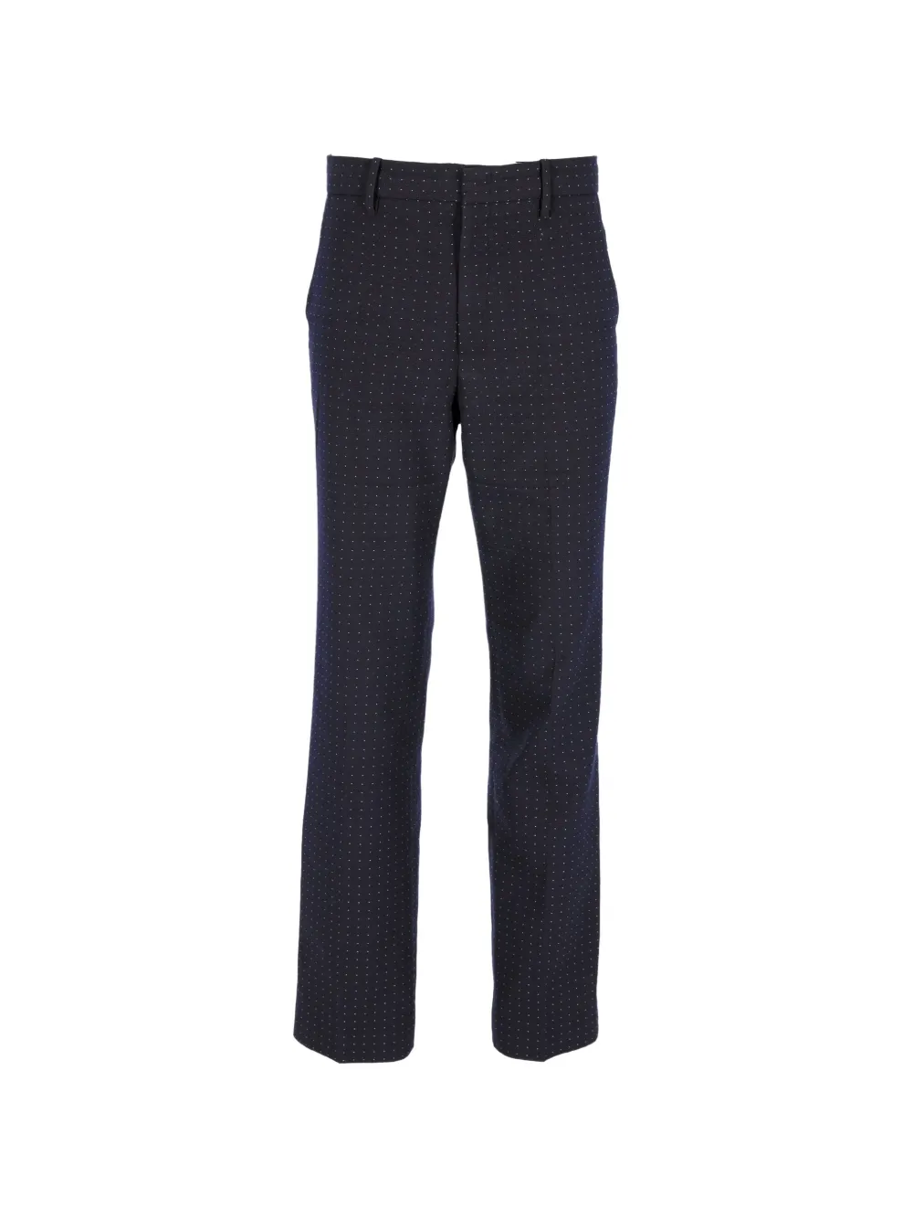 Gucci Pre-Owned polka-dot cotton trousers - Blu