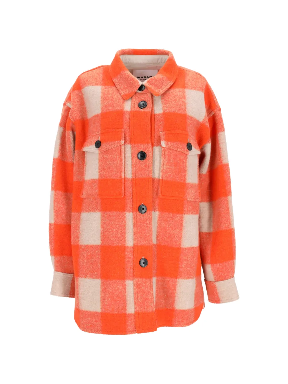 MARANT ÉTOILE Harveli checked jacket - Arancione