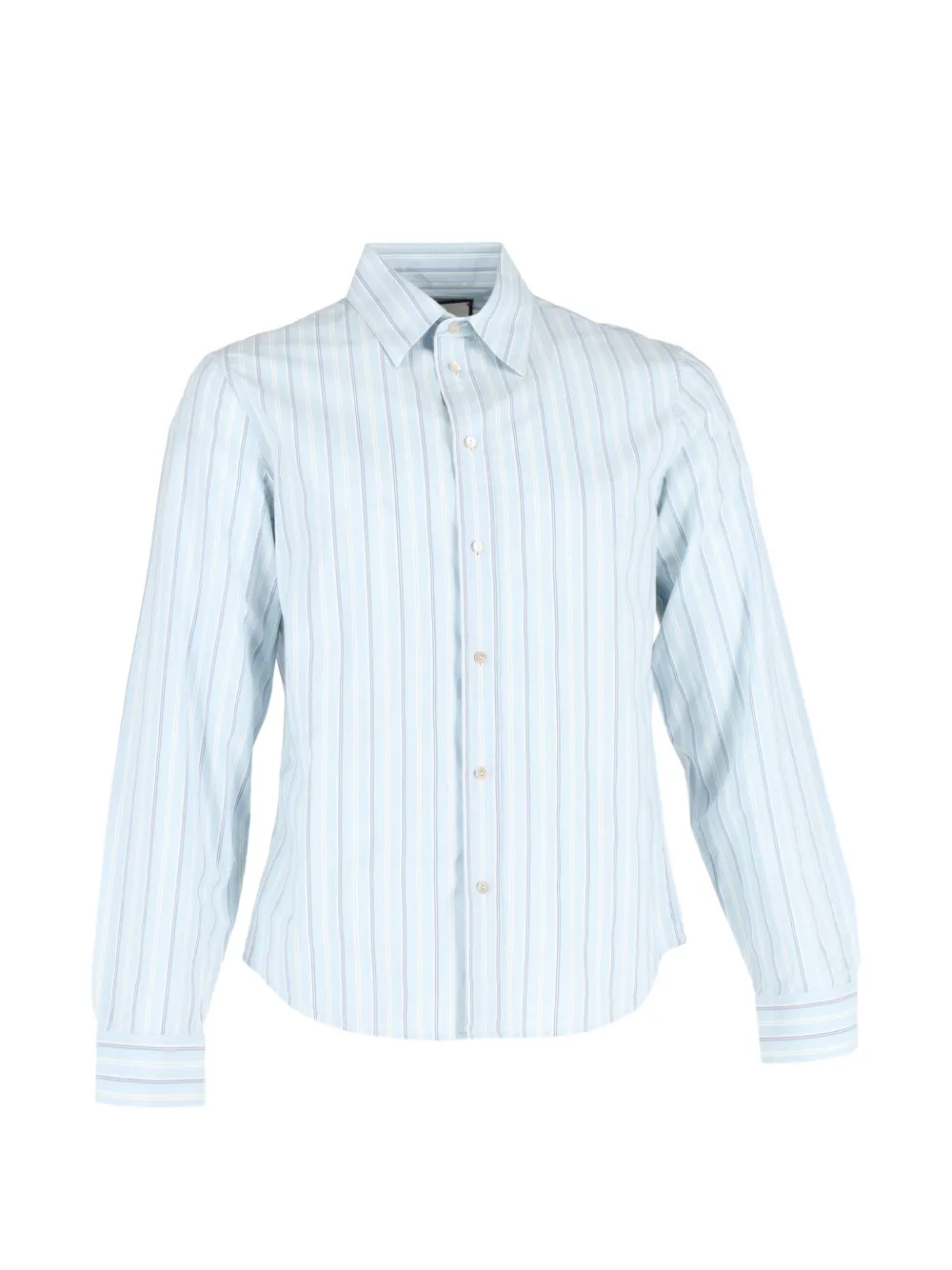 Gucci Pre-Owned striped-pattern button-up shirt - Blu