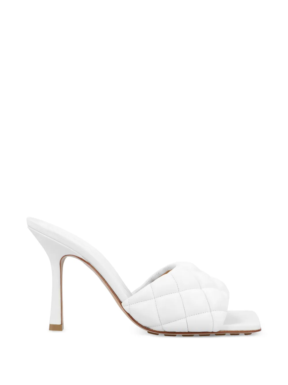 Bottega Veneta Pre-Owned quilted leather sandals - White