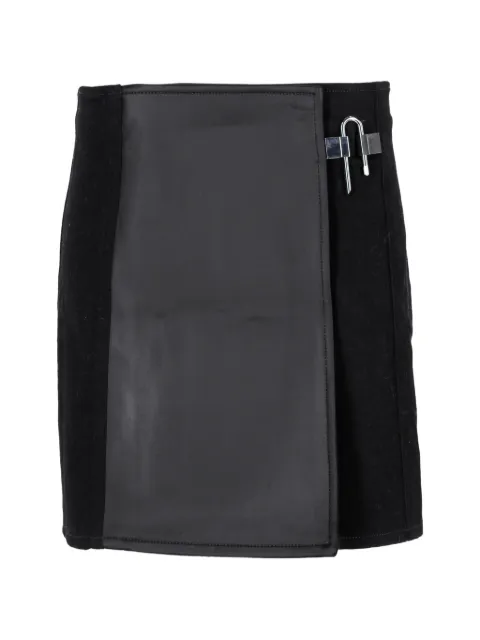 Givenchy Pre-Owned padlock-detail panelled mini skirt