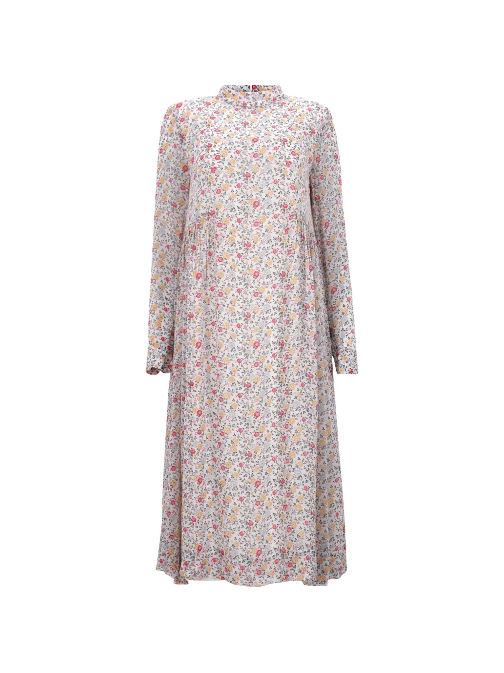 GANNI Ditsy midi dress - Bianco
