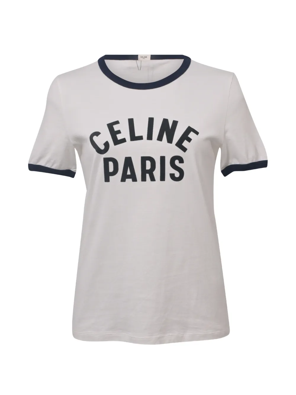 Celine Pre-Owned logo-print short-sleeve T-shirt - Bianco