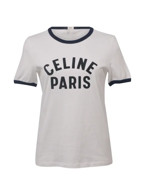 Celine Pre-Owned logo-print short-sleeve T-shirt