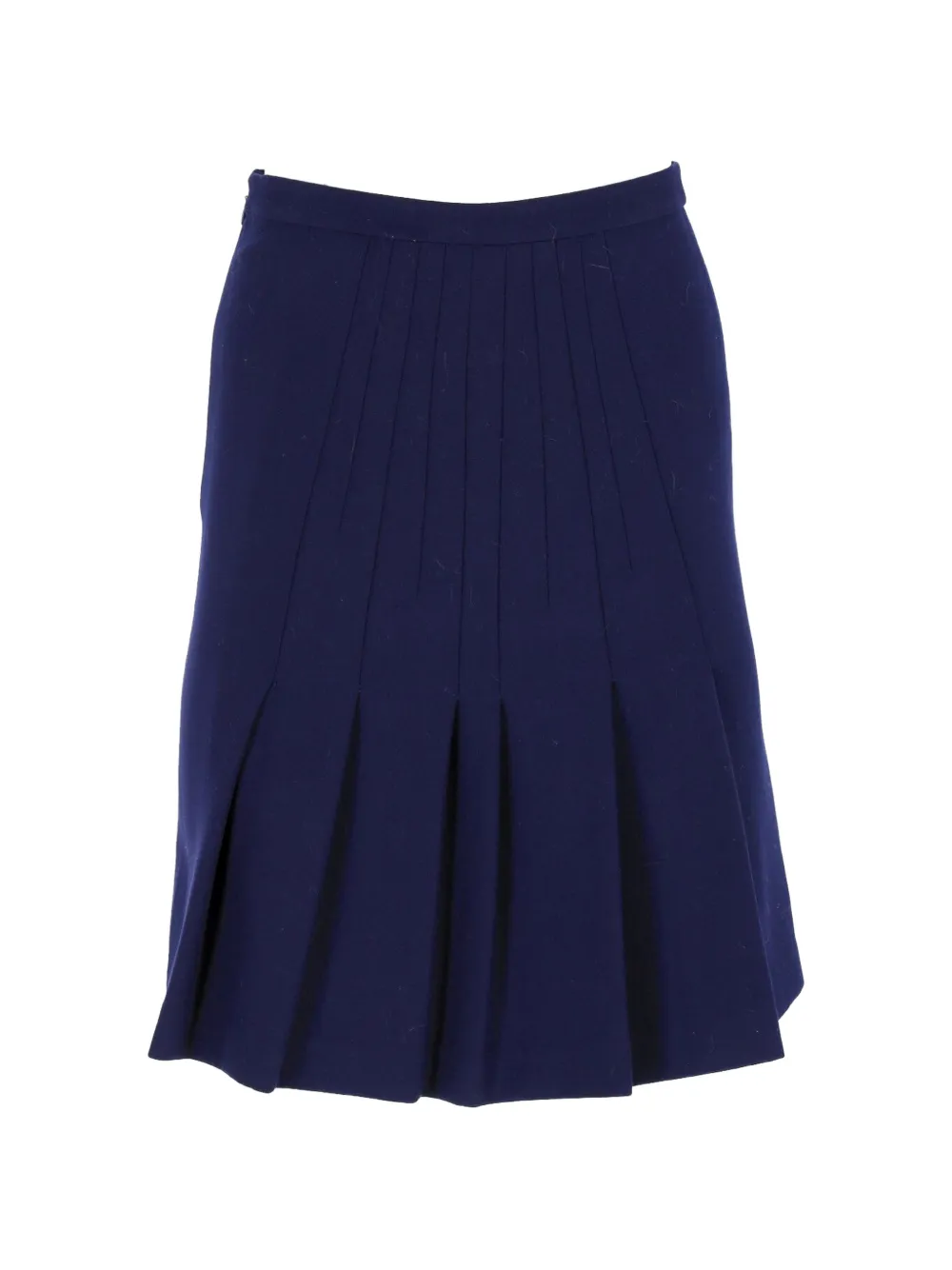 Diane Von Furstenberg Vintage pleated A-line midi skirt - Blu