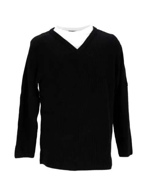 Balenciaga Pre-Owned layered V-neck jumper