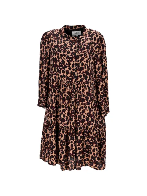 Ba&Sh animal-print button-fastening mini dress