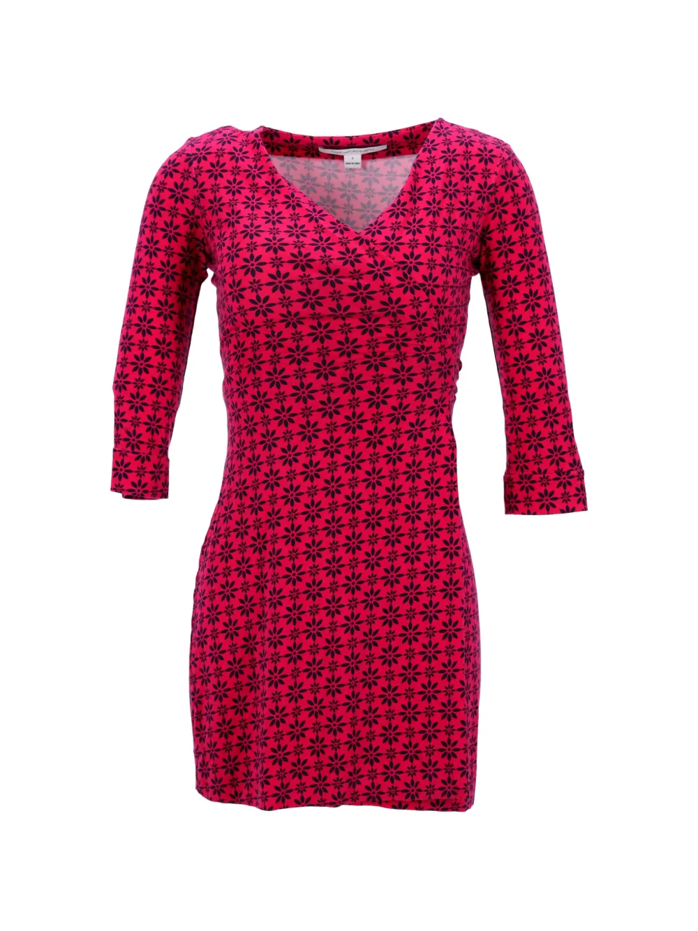 Diane Von Furstenberg Vintage printed wrap mini dress - Pink